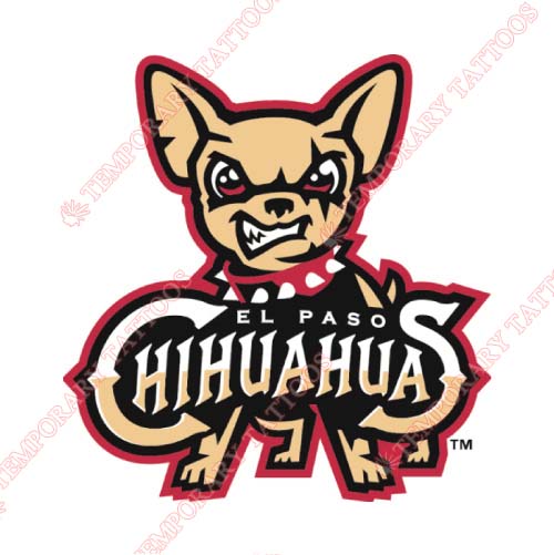 El Paso Chihuahuas Customize Temporary Tattoos Stickers NO.8156